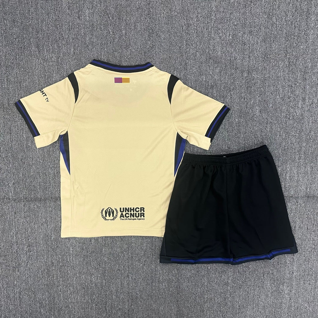 Barcelona 2025/26 Away Kids Kit