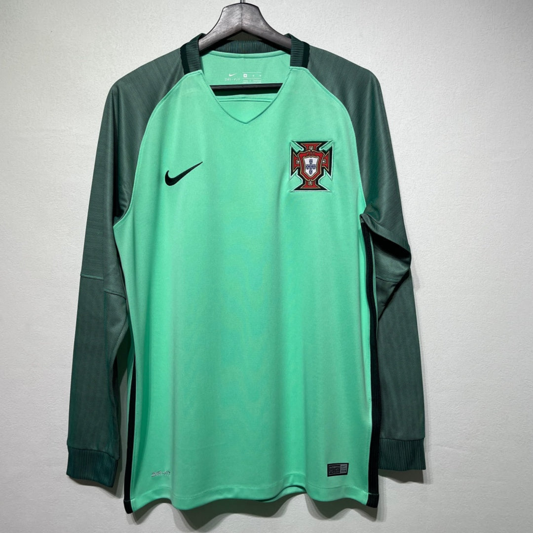 Portugal 2016 Away Retro Long Sleeve Jersey