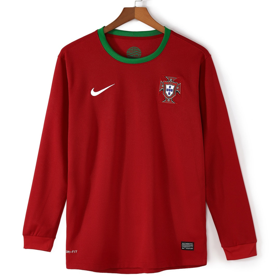 Portugal 2012 Home Long Sleeve Retro Jersey