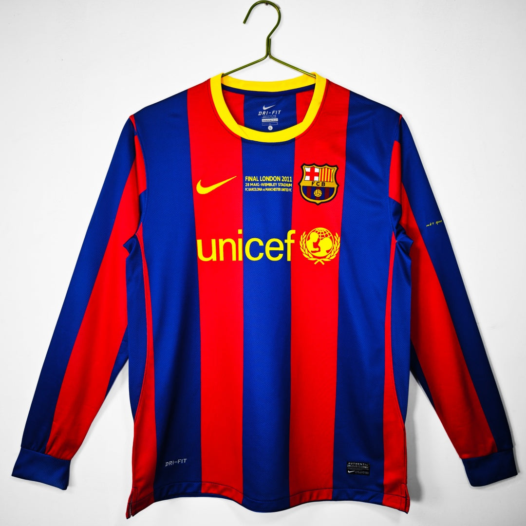 Barcelona 2010/11 Home Retro Long Sleeve Jersey