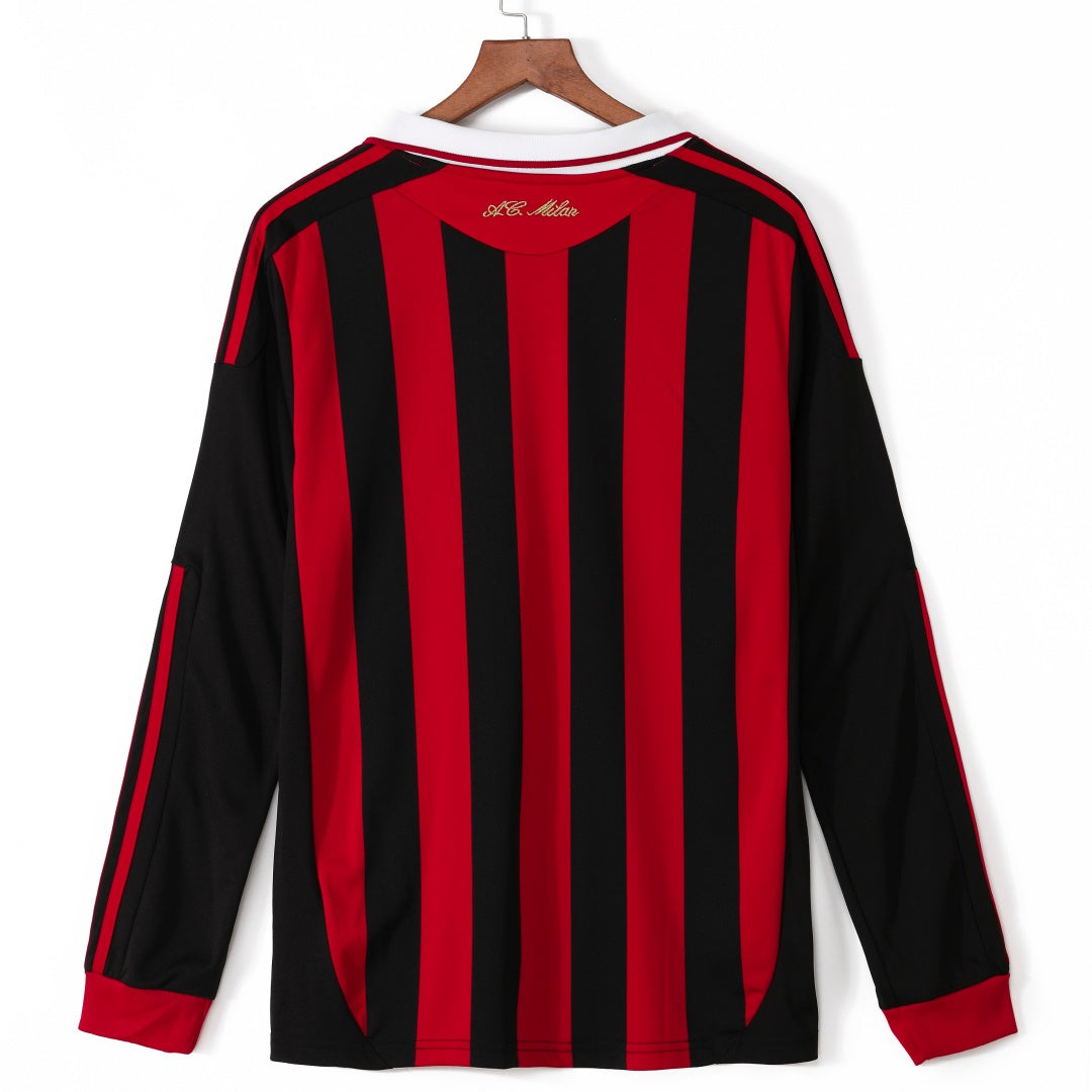 AC Milan 2009/10 Home Retro Long Sleeve Jersey
