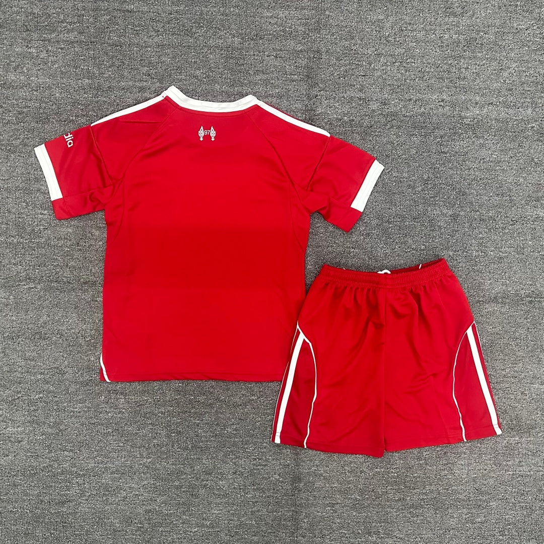 Liverpool 2025/26 Home Kids Set
