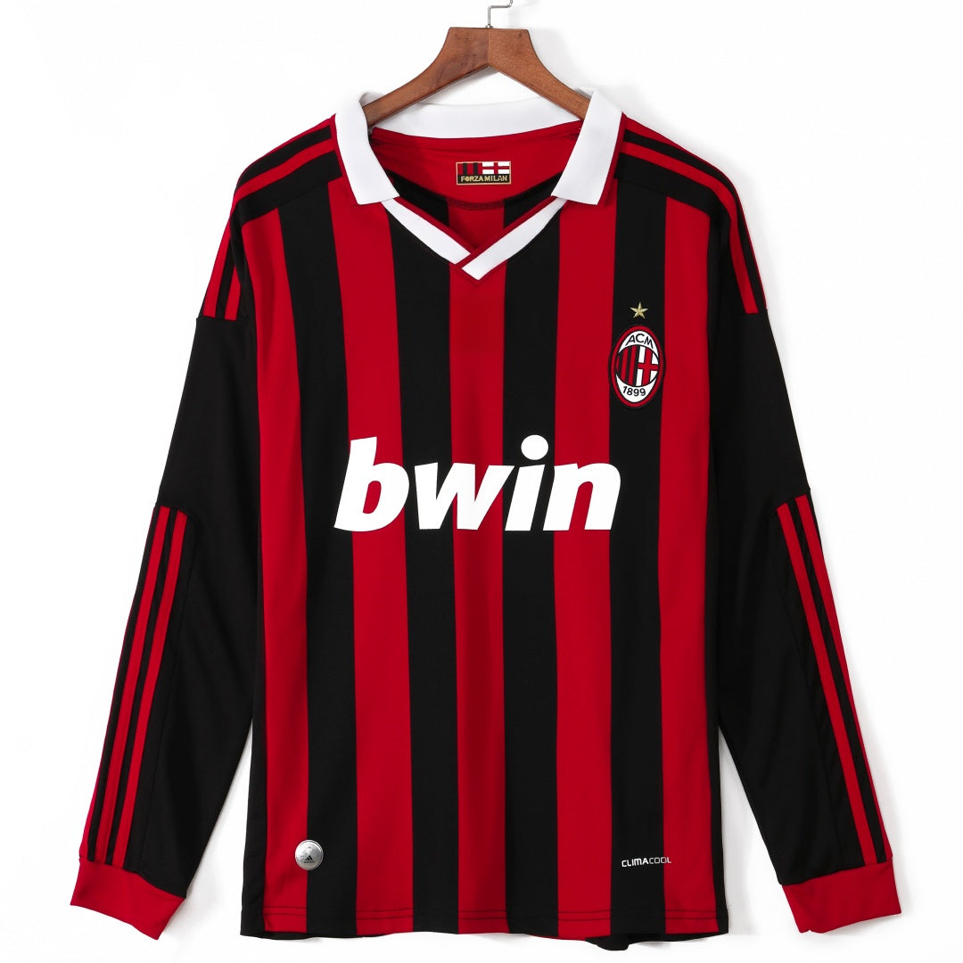 AC Milan 2009/10 Home Retro Long Sleeve Jersey