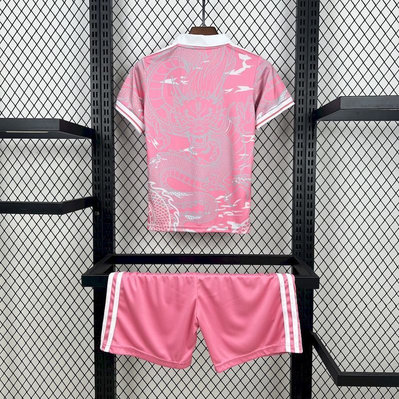 Real Madrid 2024/25 Kids Pink Kit