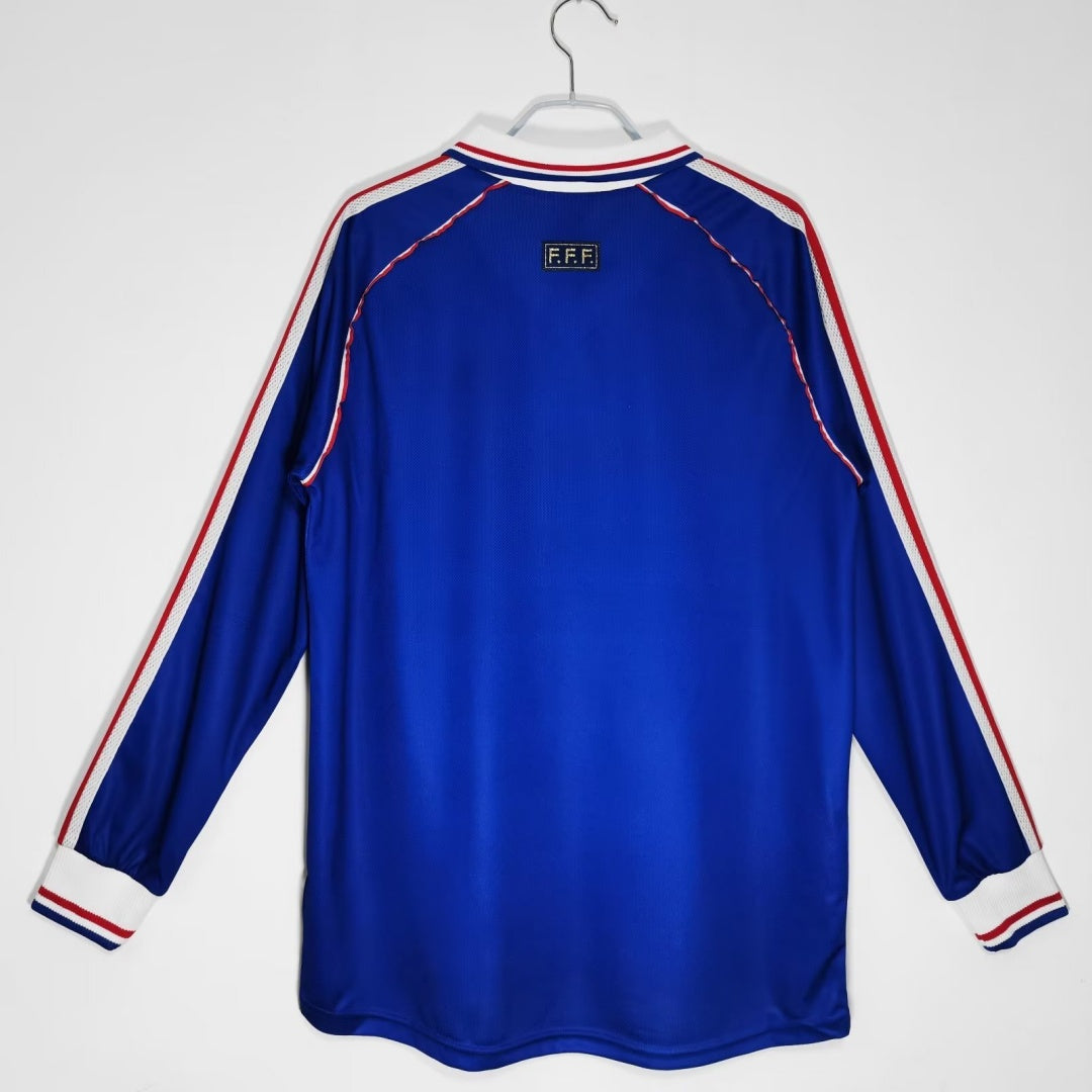 France 1998 Home Retro Long Sleeve Jersey